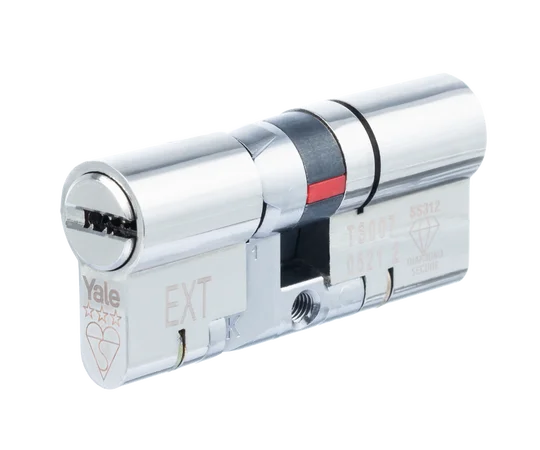 Yale Platinum 3-Star Euro Cylinder with TS007 and Sold Secure Diamond certification.